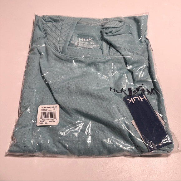 Huk Blue Rash Guard Long Sleeve Swimwear - Picture 2 of 2